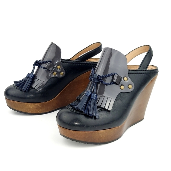 See By Chloe Slingback Wooden Wedge Heels EU38 - Picture 2 of 14